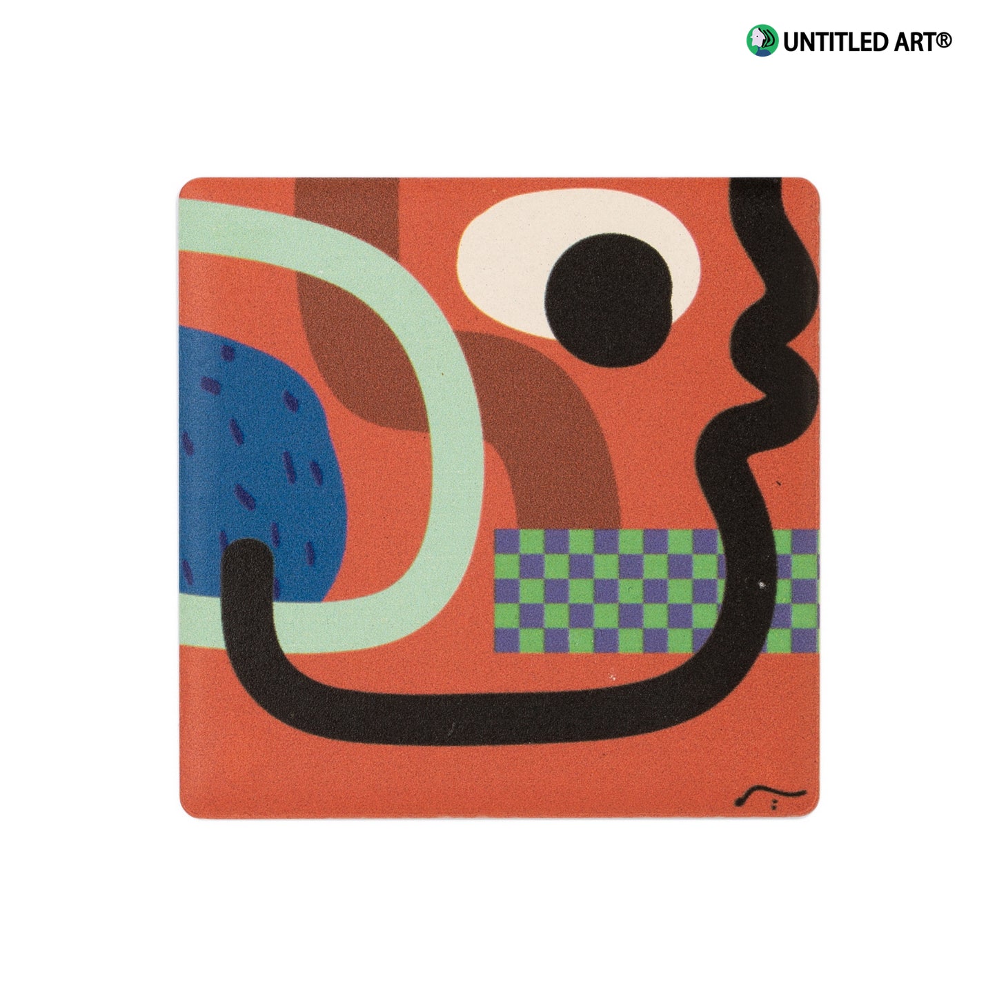 abstract painting ceramic Refrigerator/Fridge Magnet