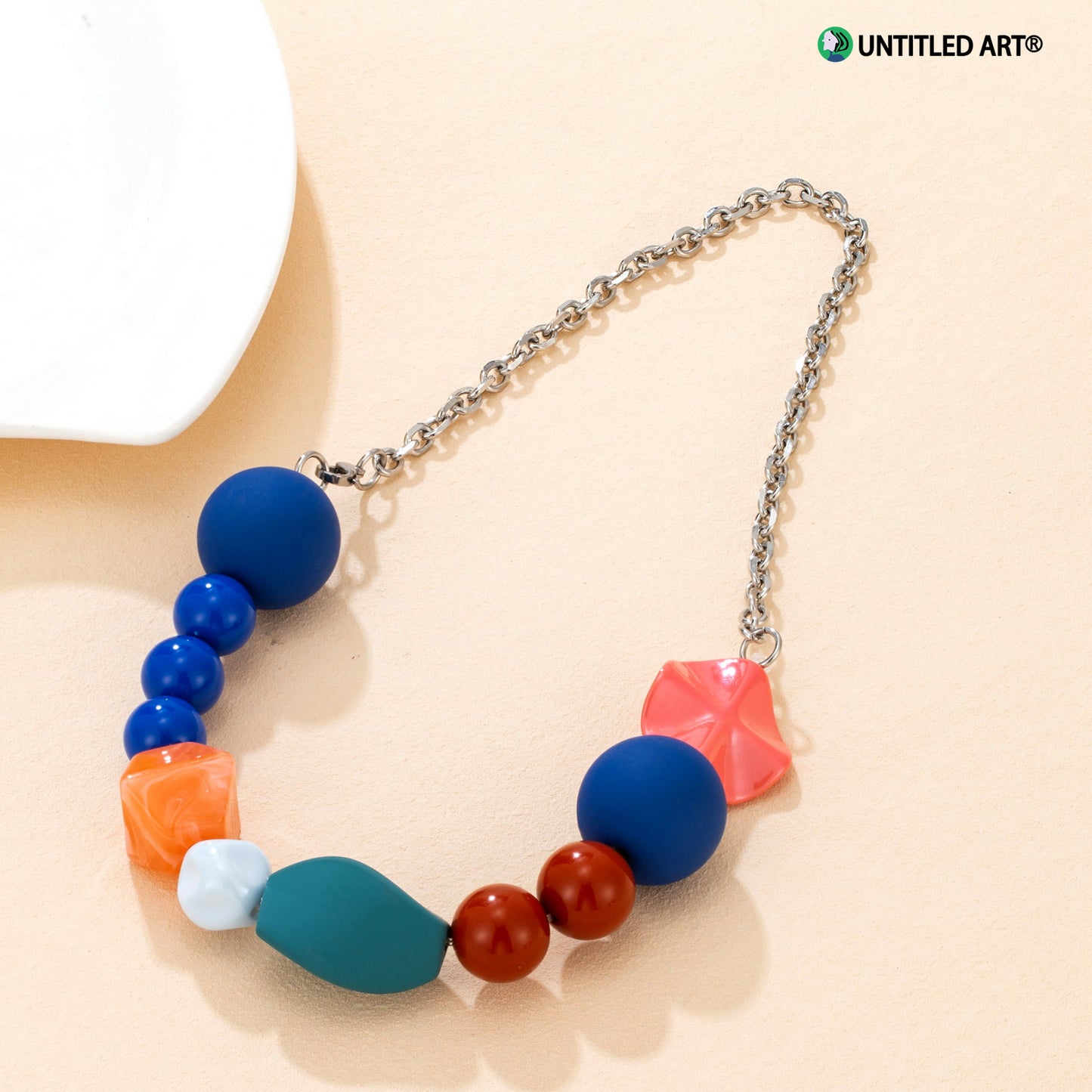 Candy Sweetheart Series Colorful Handmade Irregular Beaded Art Necklace