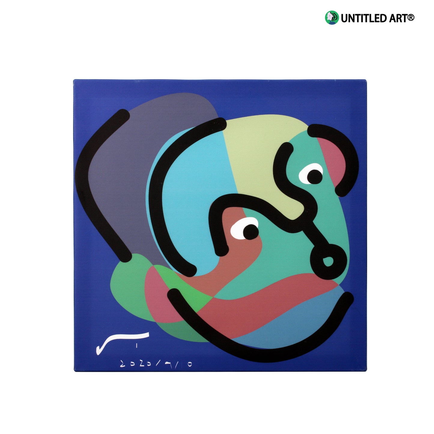 Original design painting decorative, modern Scandinavian style, abstract art, Giclee Print On Canvas.