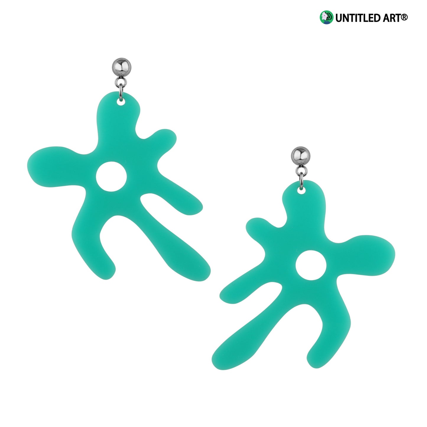 Abstract Flower Art Derived Series Earrings Cool and Romantic Exaggerated Earrings Earrings