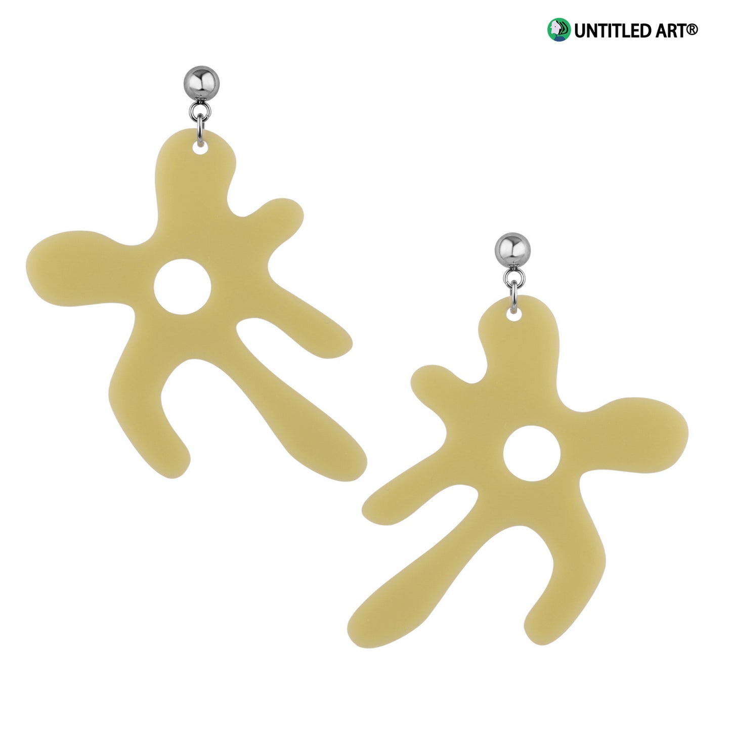 Abstract Flower Art Derived Series Earrings Cool and Romantic Exaggerated Earrings Earrings