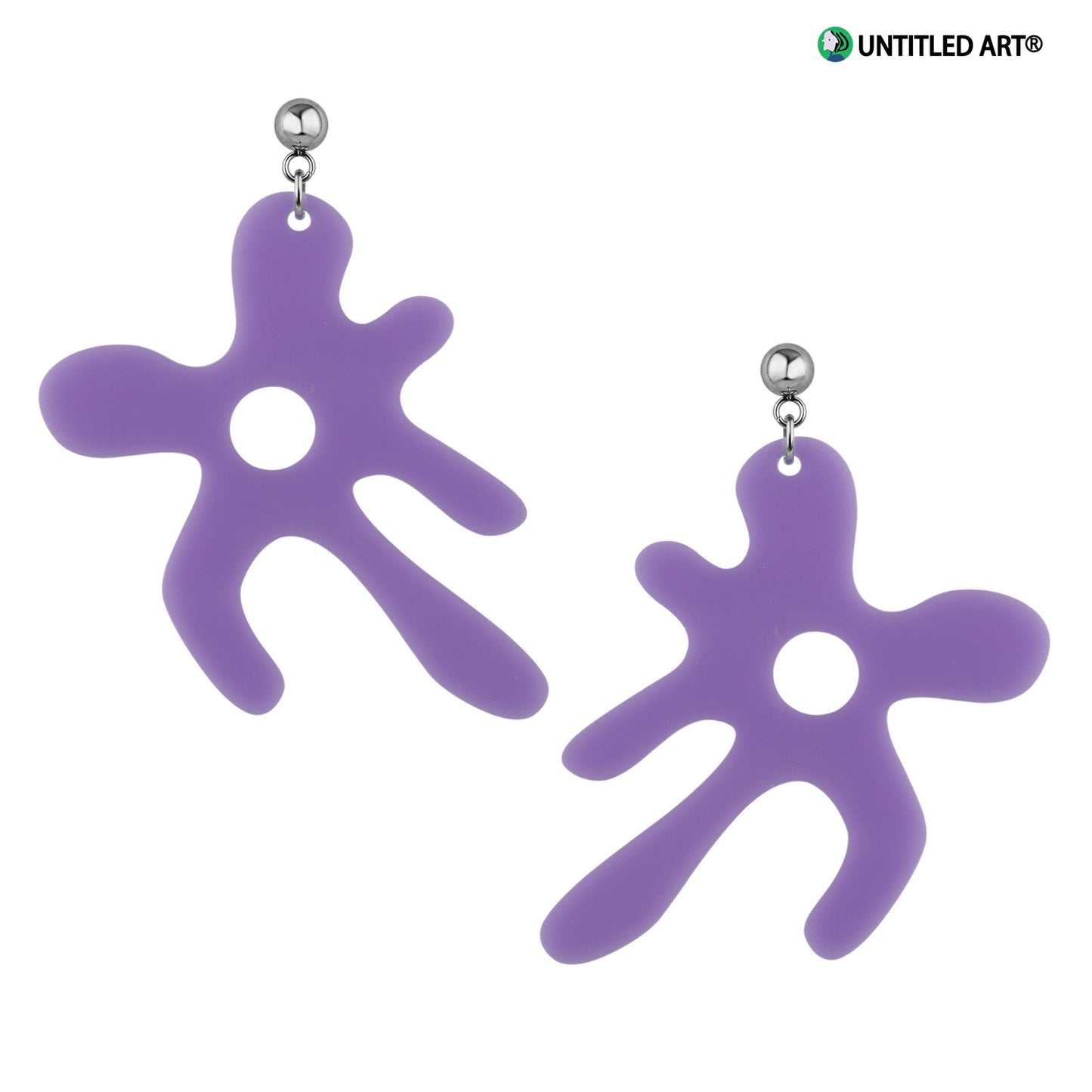 Abstract Flower Art Derived Series Earrings Cool and Romantic Exaggerated Earrings Earrings