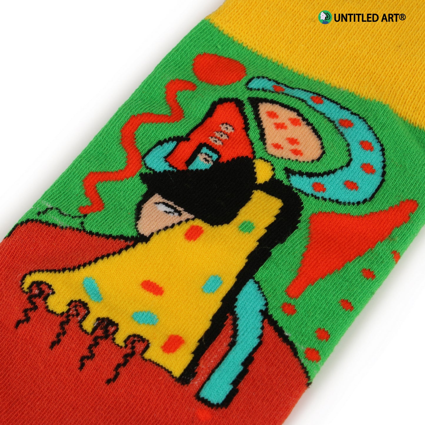 Geometric Face Socks Medium Tube Socks Original Design Illustration Derivatives pattern one size fits all