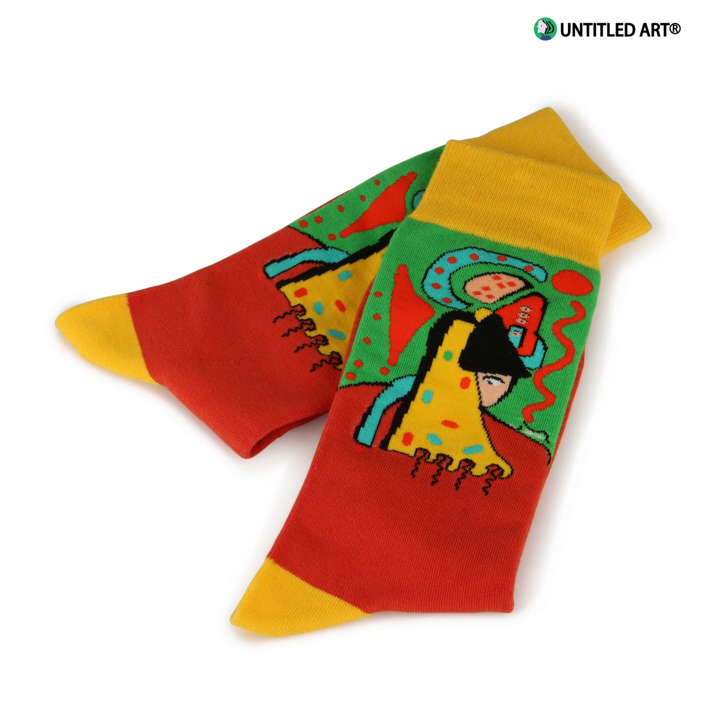 Geometric Face Socks Medium Tube Socks Original Design Illustration Derivatives pattern one size fits all