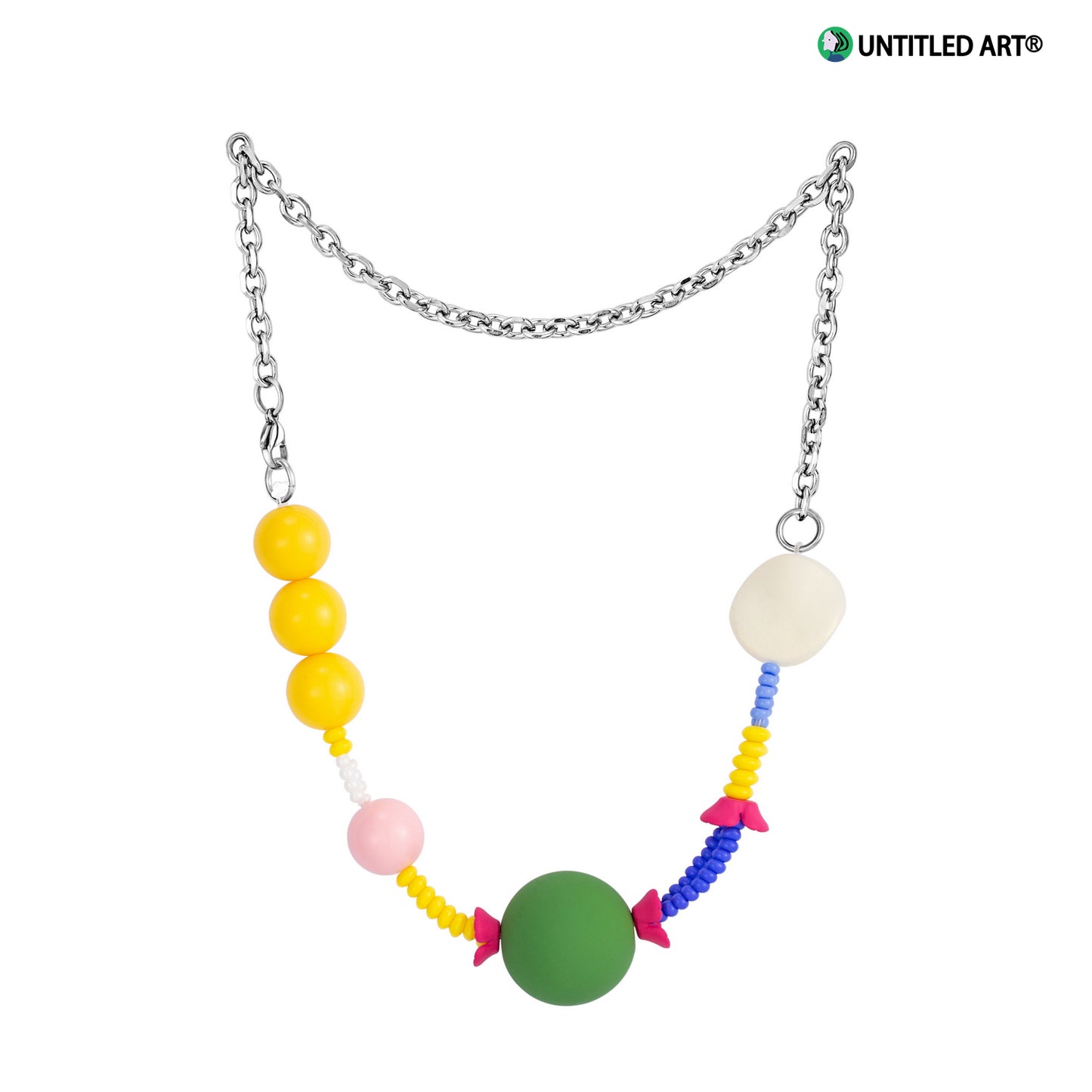 Candy Sweetheart Series Colorful Handmade Irregular Beaded Necklace
