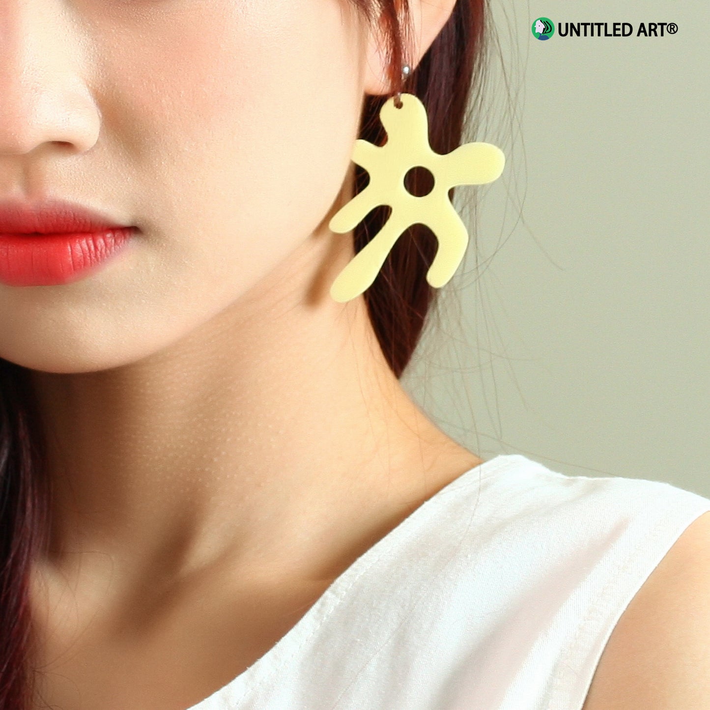 Abstract Flower Art Derived Series Earrings Cool and Romantic Exaggerated Earrings Earrings