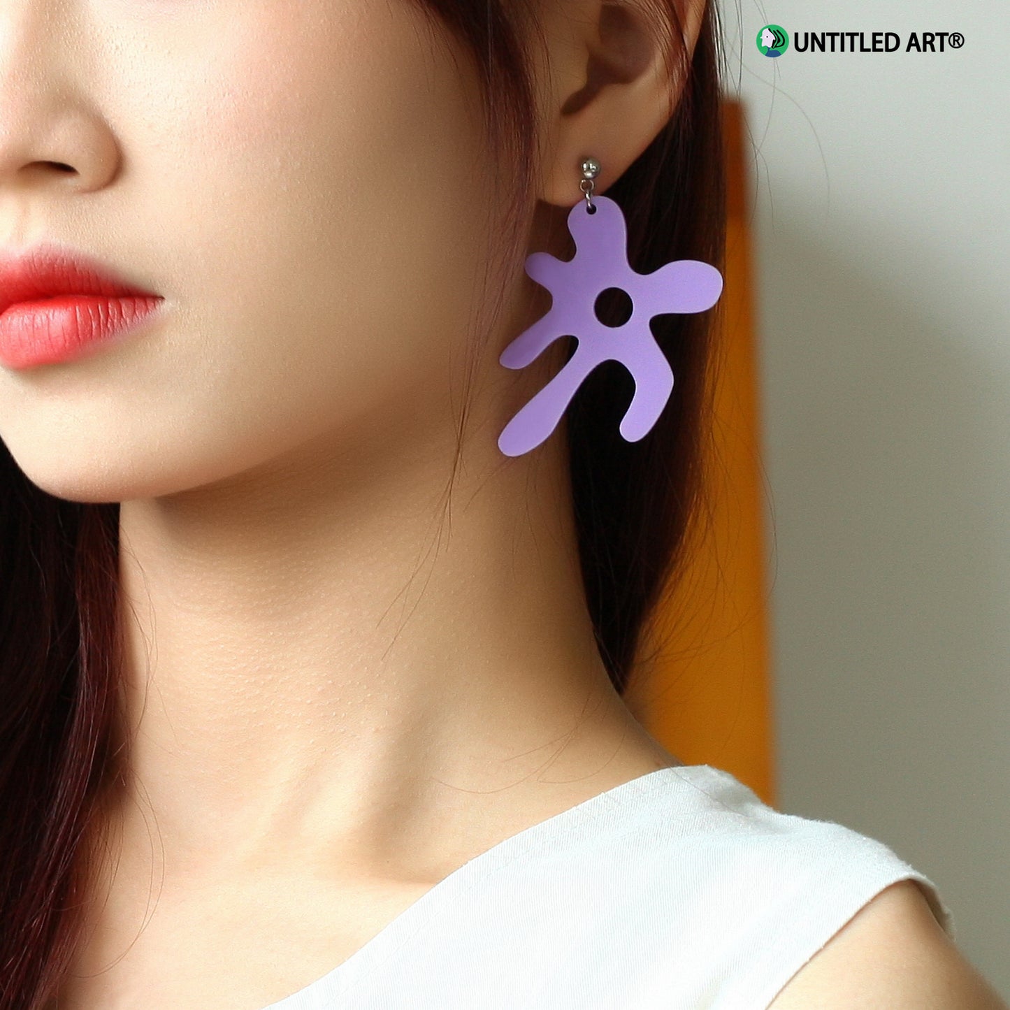 Abstract Flower Art Derived Series Earrings Cool and Romantic Exaggerated Earrings Earrings