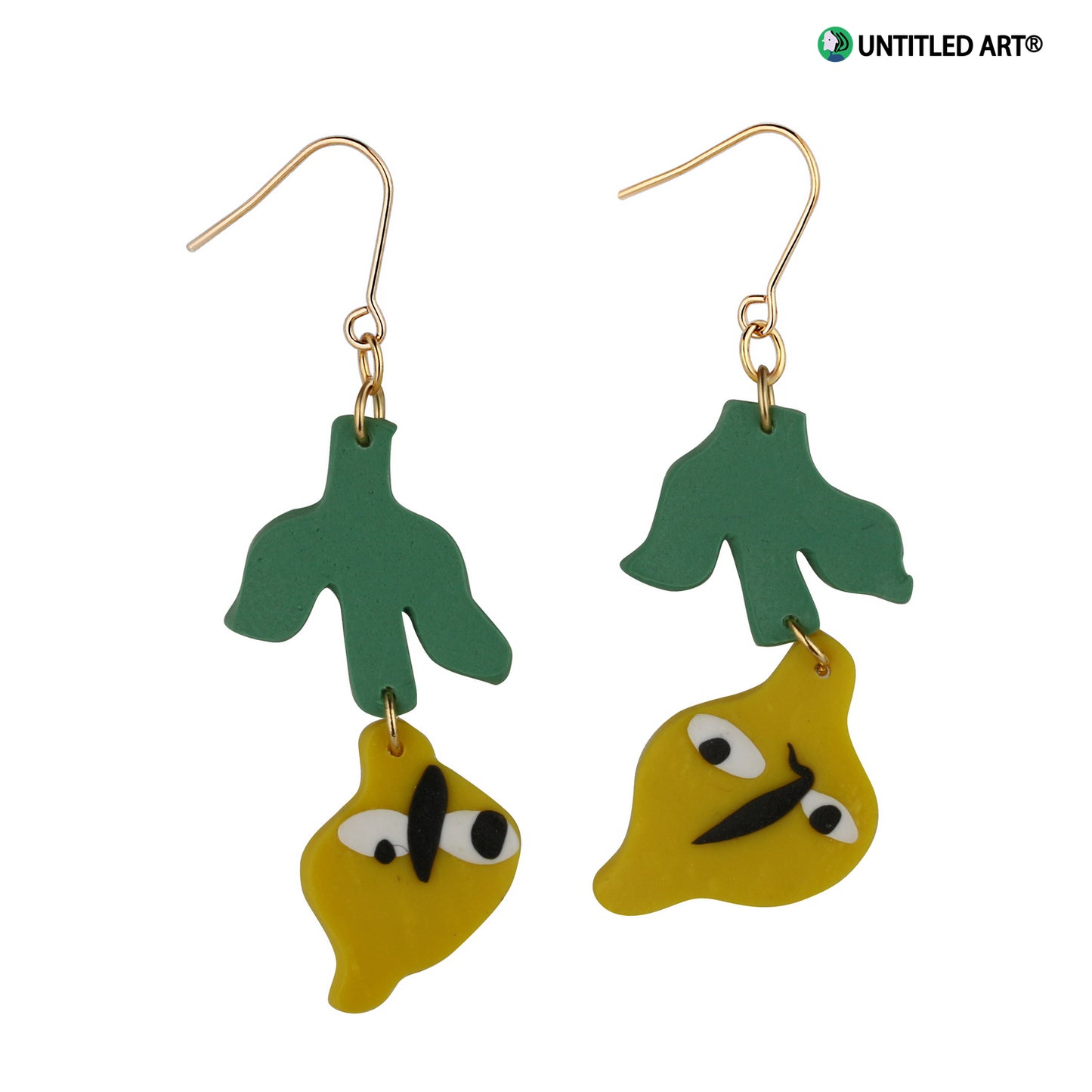 Fruit series Handmade derivative earrings Cool and cute summer earrings ear clips Purple dragon fruit