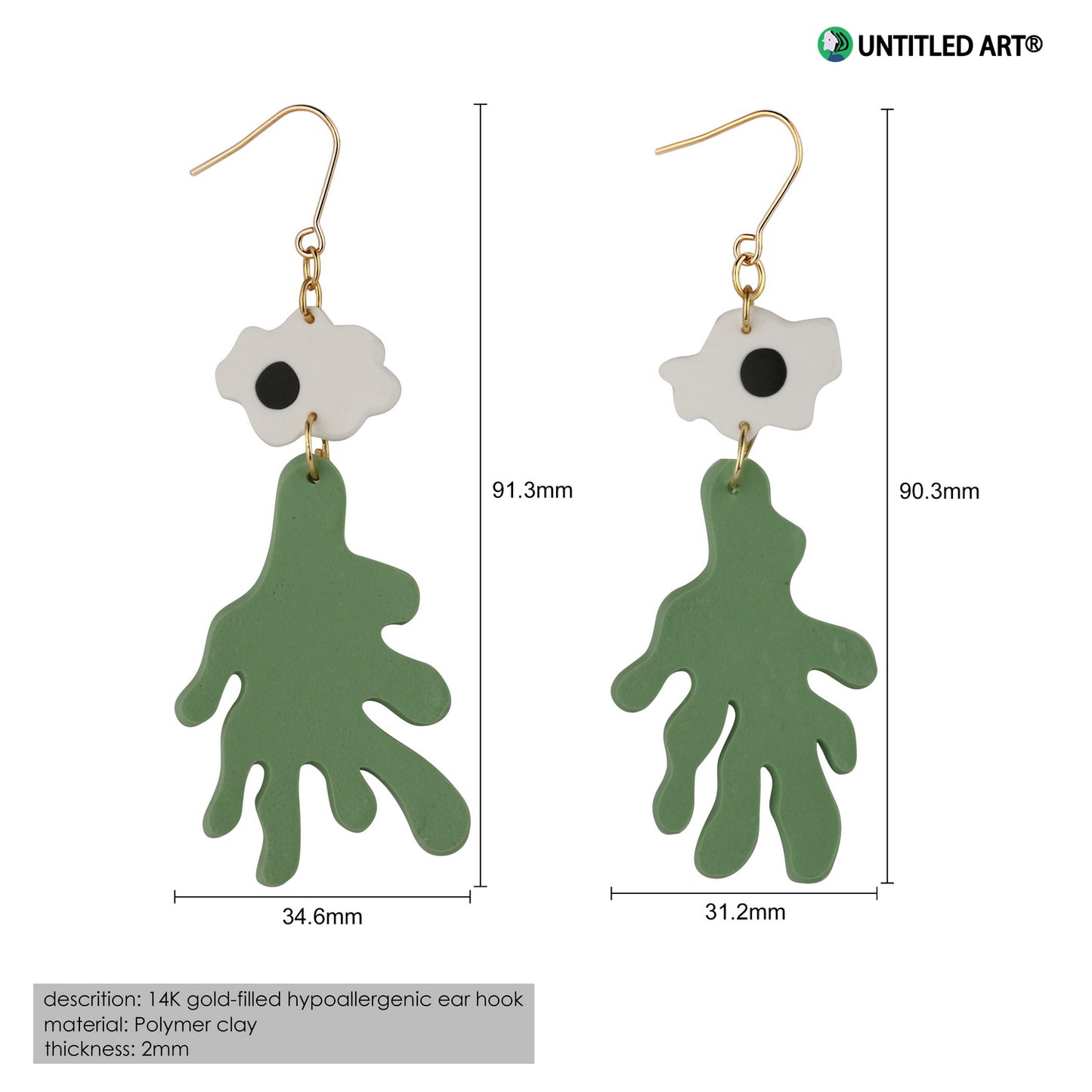 Savage growth earrings original design niche fashion ear clips high-end trendy cool earrings