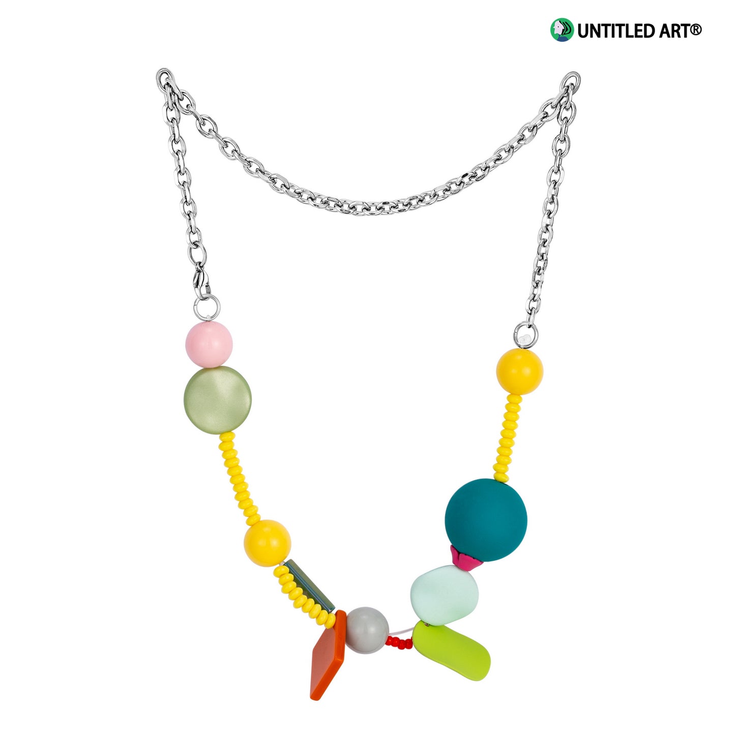 Candy Sweetheart Series Colorful Handmade Irregular Beaded Necklace