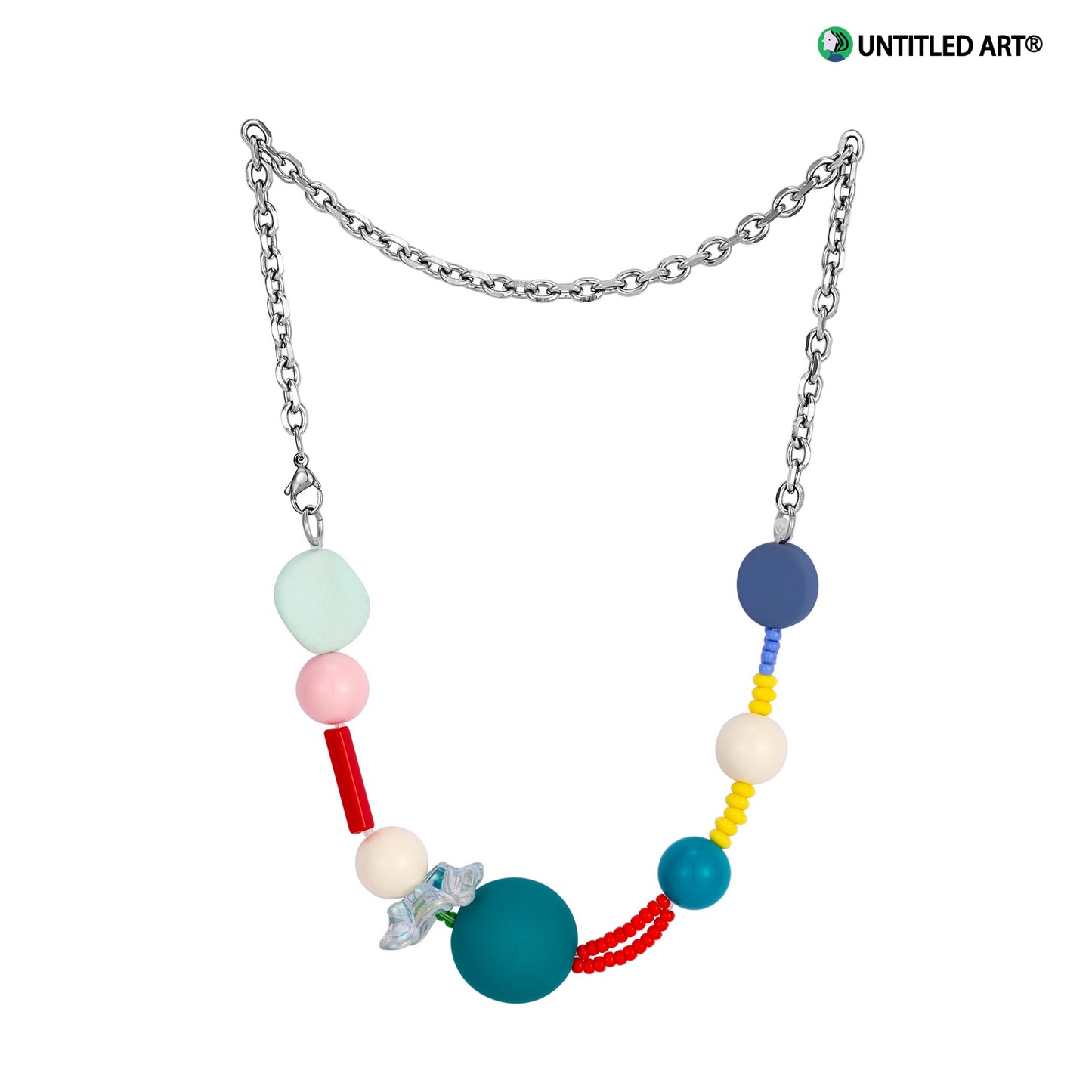 Candy Sweetheart Series Colorful Handmade Irregular Beaded Necklace
