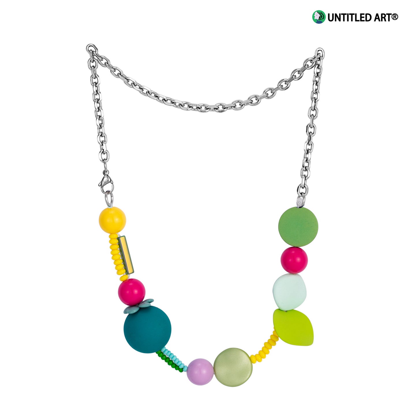Candy Sweetheart Series Colorful Handmade Irregular Beaded Necklace