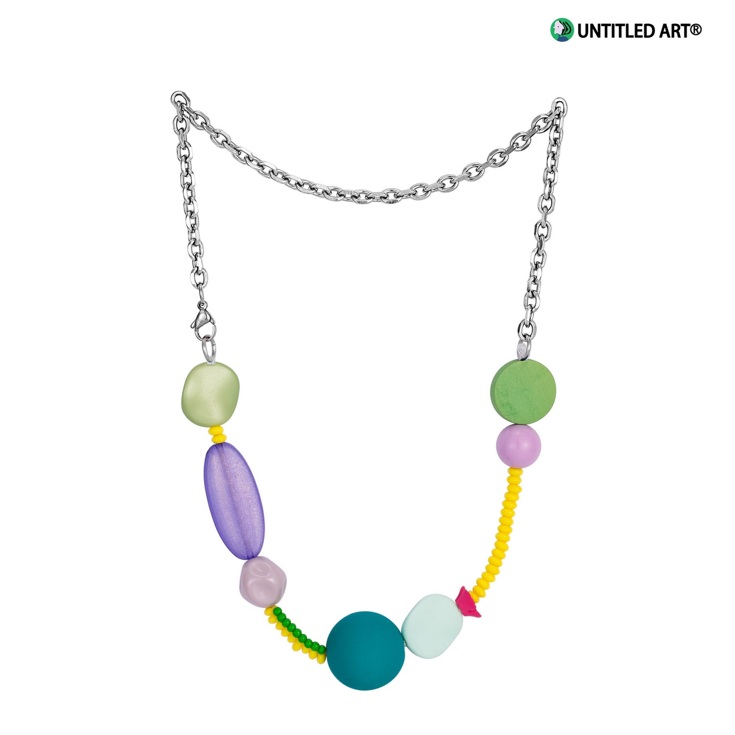 Candy Sweetheart Series Colorful Handmade Irregular Beaded Necklace