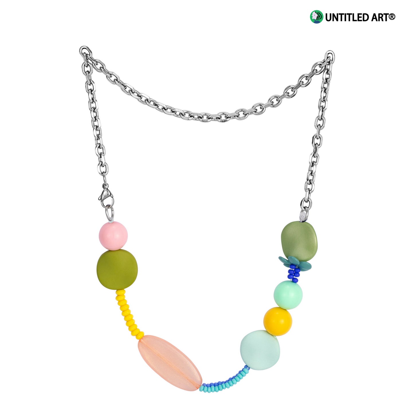 Candy Sweetheart Series Colorful Handmade Irregular Beaded Necklace