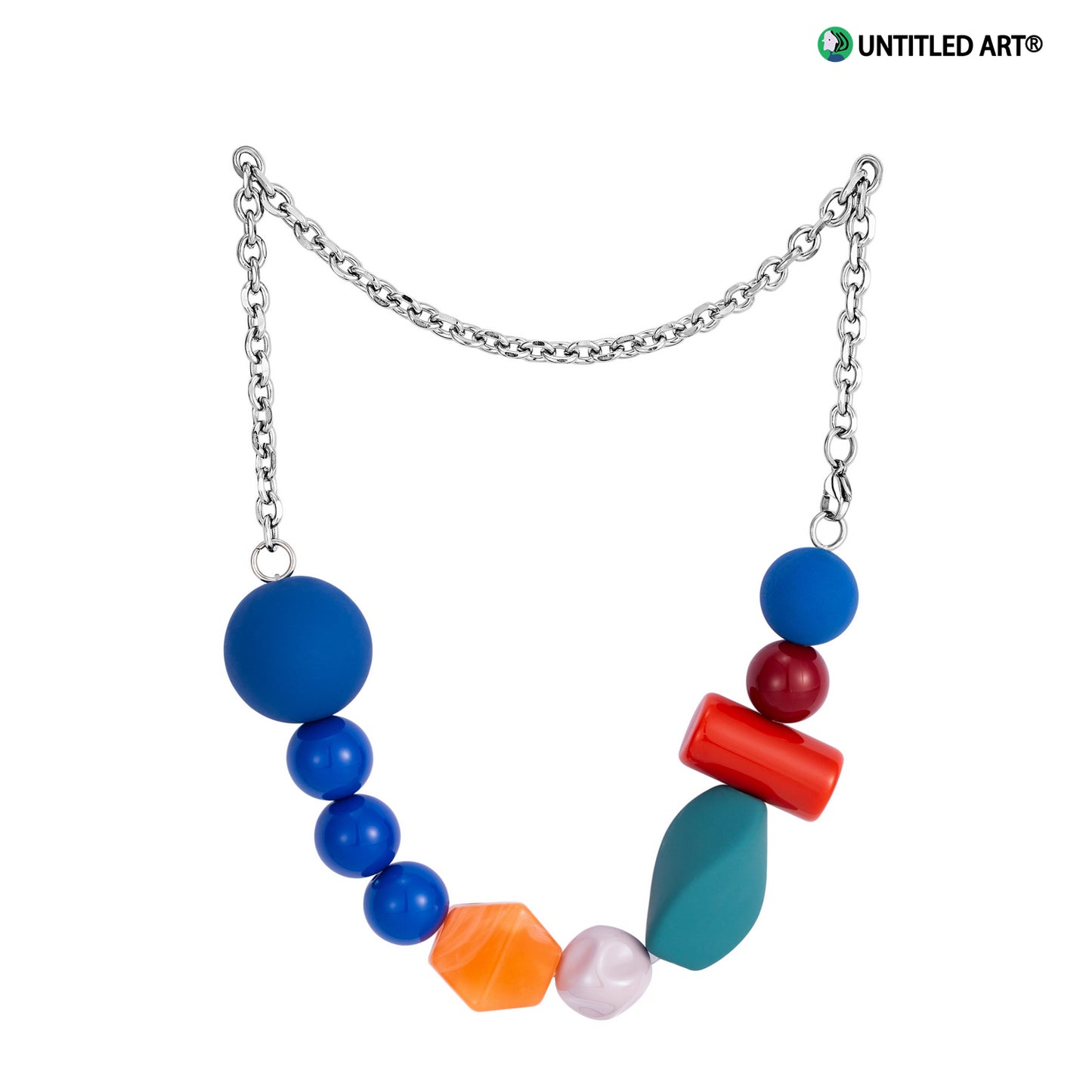 Candy Sweetheart Series Colorful Handmade Irregular Beaded Art Necklace