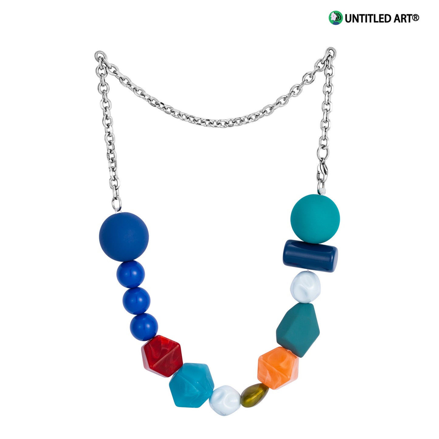 Candy Sweetheart Series Colorful Handmade Irregular Beaded Art Necklace