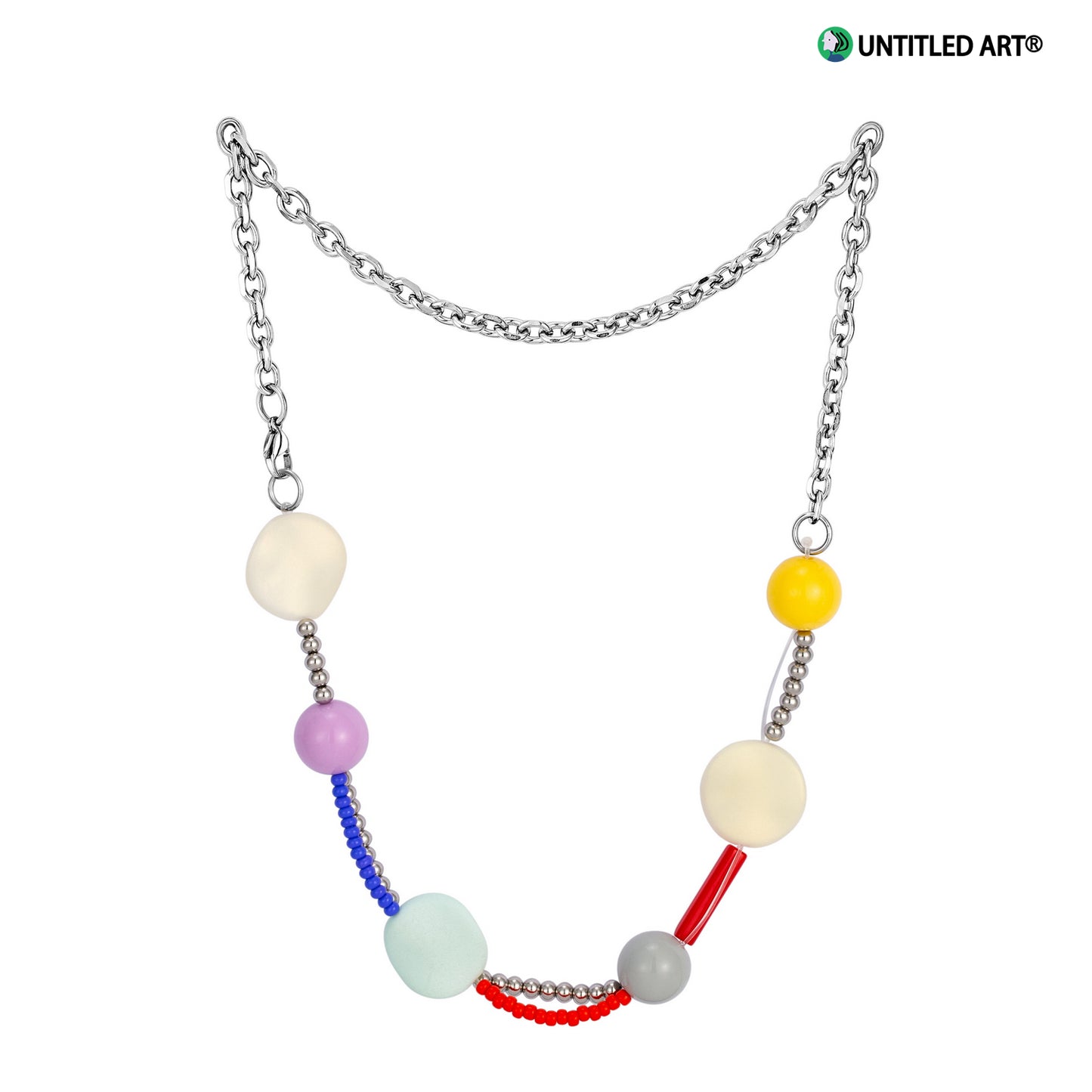 Candy Sweetheart Series Colorful Handmade Irregular Beaded Necklace