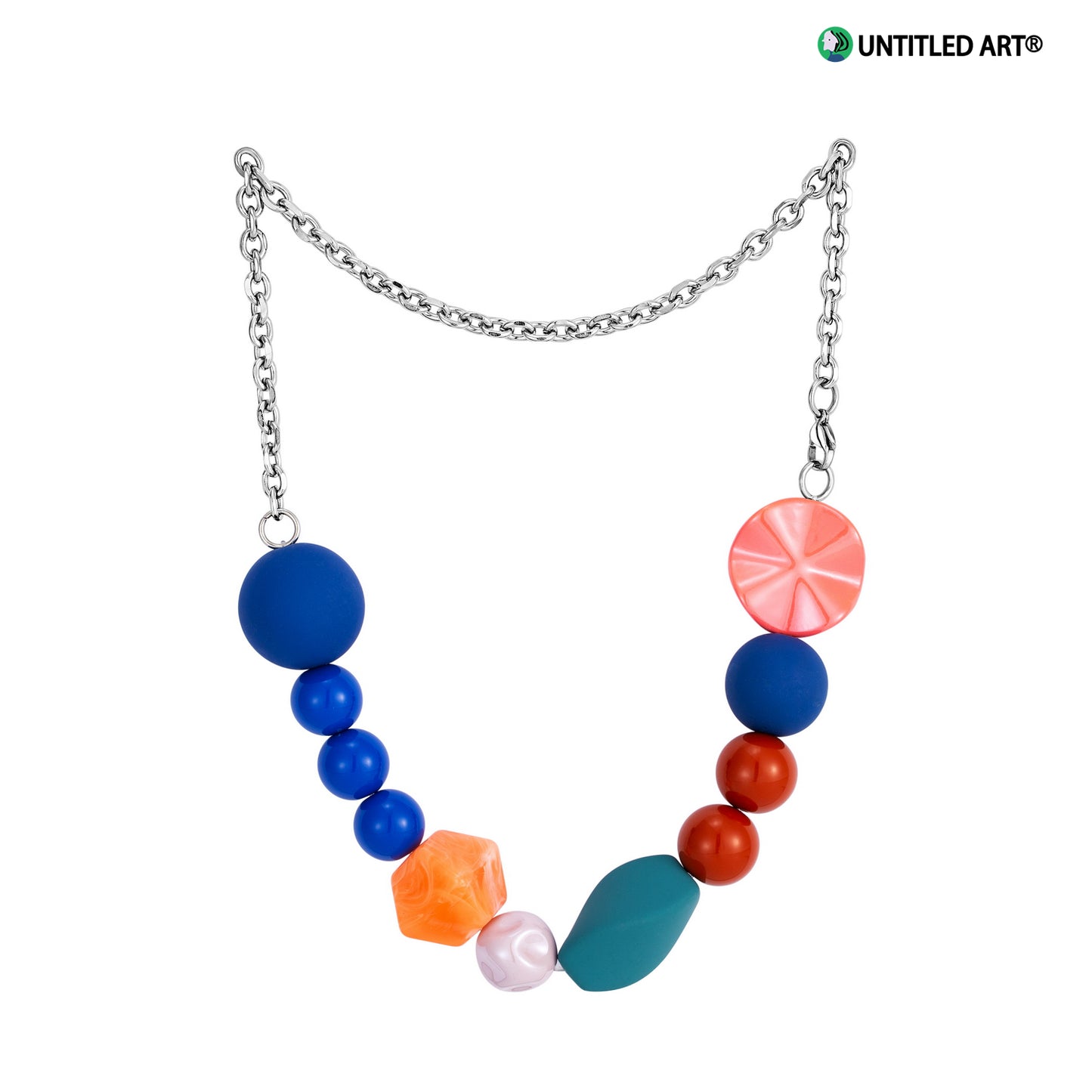 Candy Sweetheart Series Colorful Handmade Irregular Beaded Art Necklace