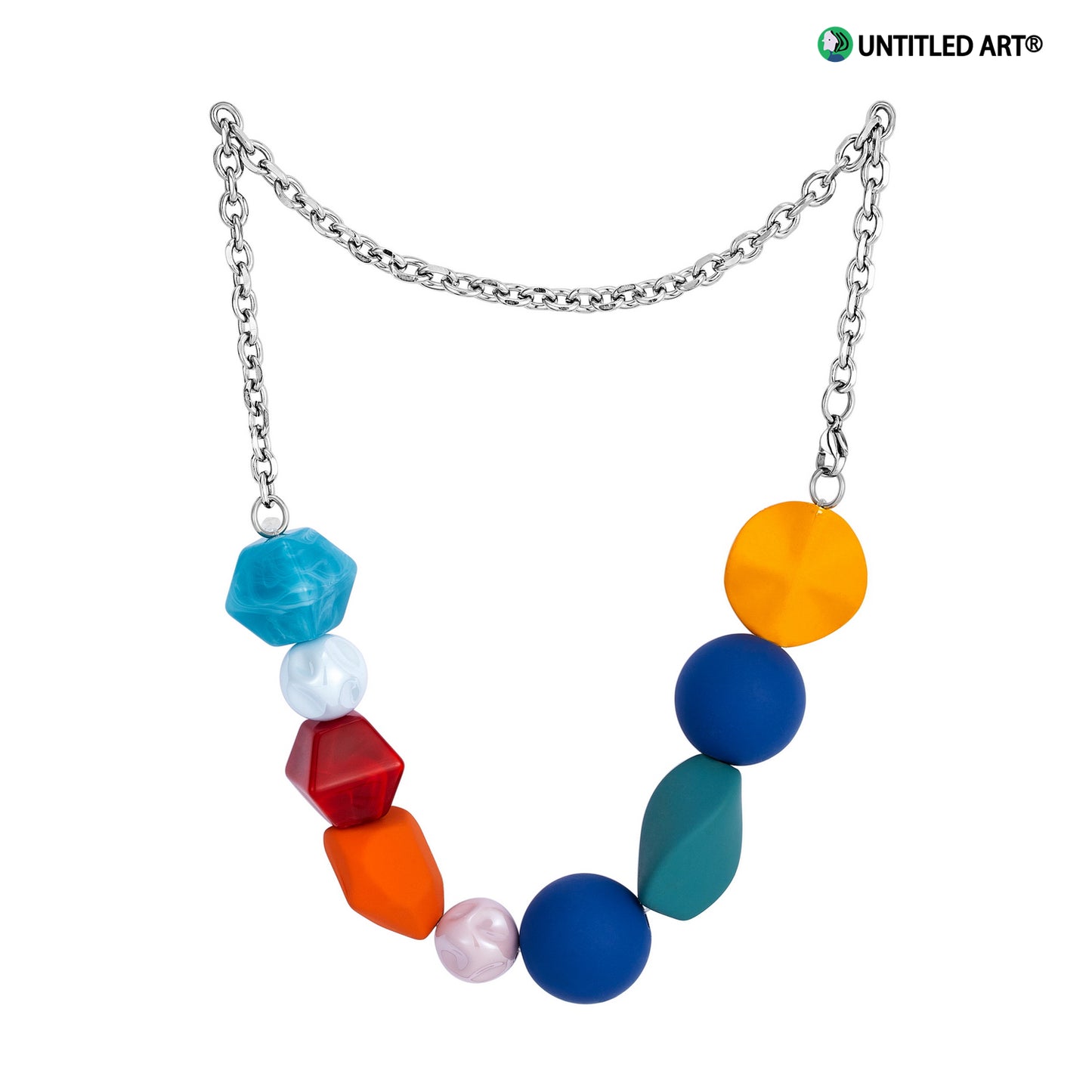 Candy Sweetheart Series Colorful Handmade Irregular Beaded Art Necklace