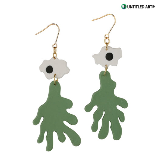 Savage growth earrings original design niche fashion ear clips high-end trendy cool earrings